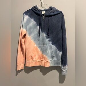 PINK Victoria's Secret Tyed Dye Zip-Up Hoodie